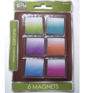 Geometric Colored Magnets, 6-Pack